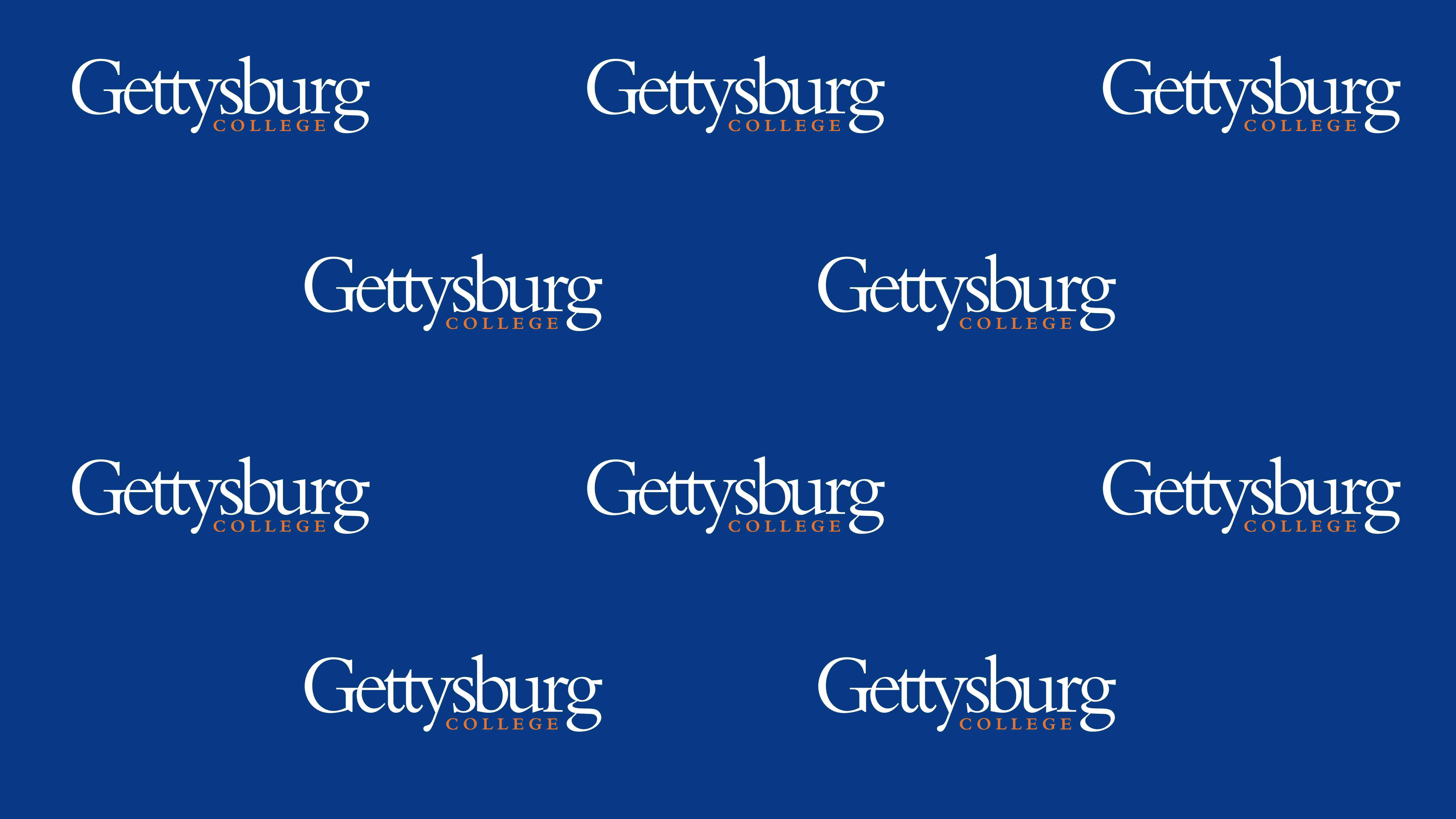 Gettysburg College branded zoom background